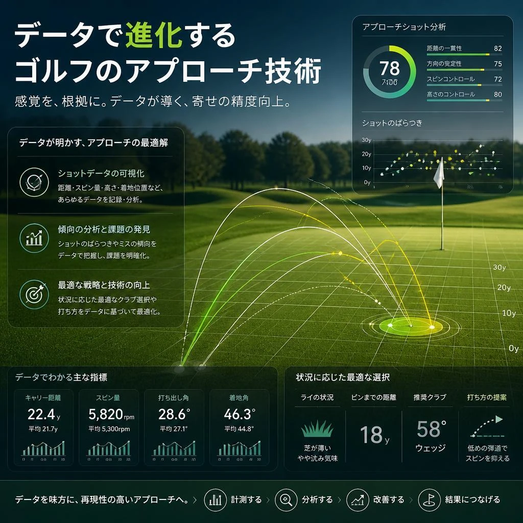 データで進化するゴルフのアプローチ技術