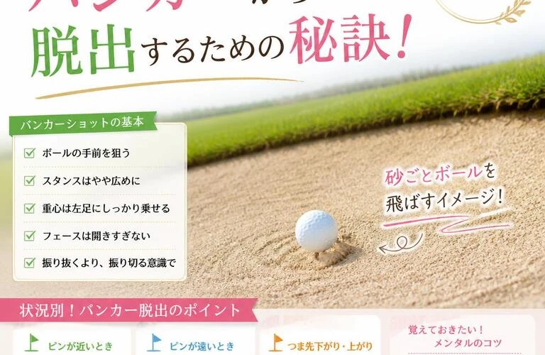 女子ゴルファー必見！バンカーから脱出するための秘訣！INDOOR GOLF IMPACT ZONE