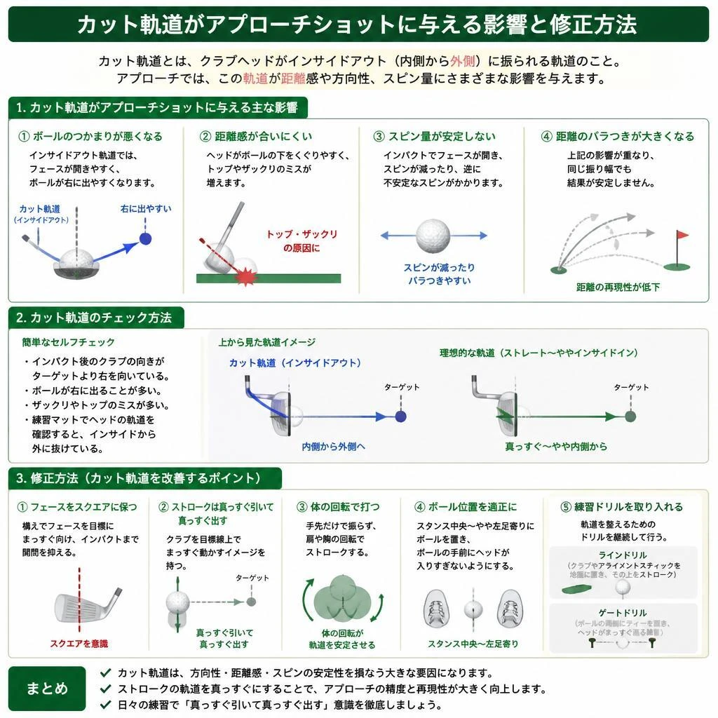 カット軌道の影響