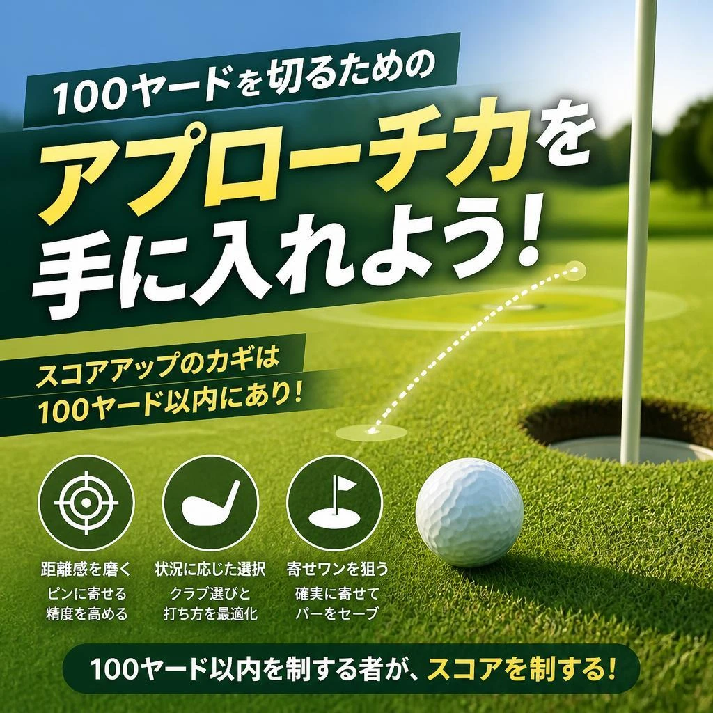 100ヤードを切るためのアプローチ力を手に入れよう！